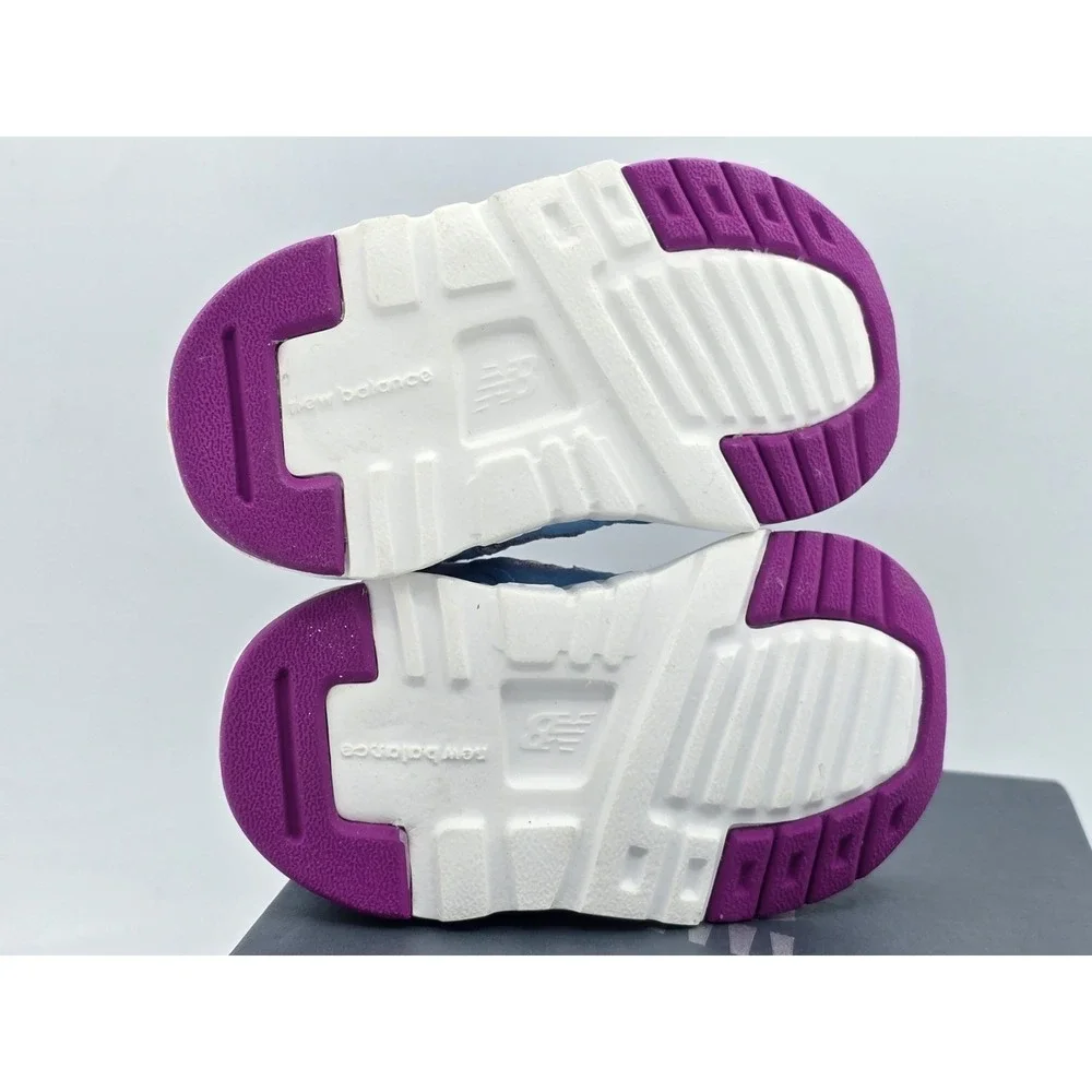New Balance Toddlers Sz 2M Unisex 997H Bungee‎ Lace Sneaker Blue Purple - NEW